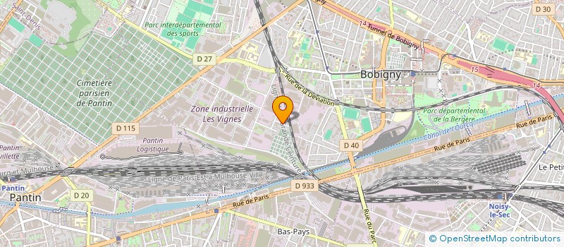 localisation de l'entreprise EPOUX BOELENS  BOBIGNY