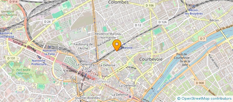 localisation de l'entreprise EPOUX BORRI à COURBEVOIE