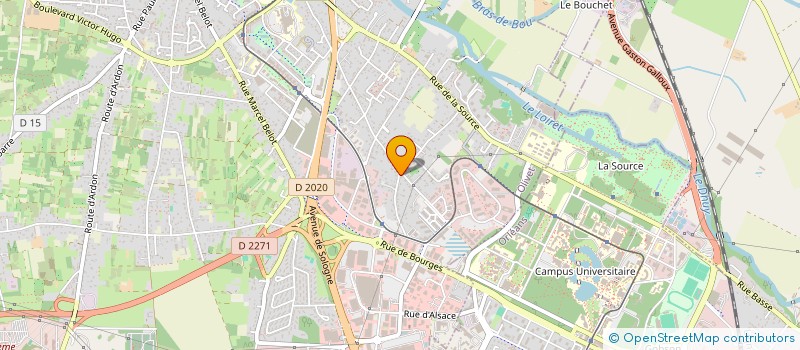 localisation de l'entreprise EPOUX BRAULT KALLOUCH  OLIVET