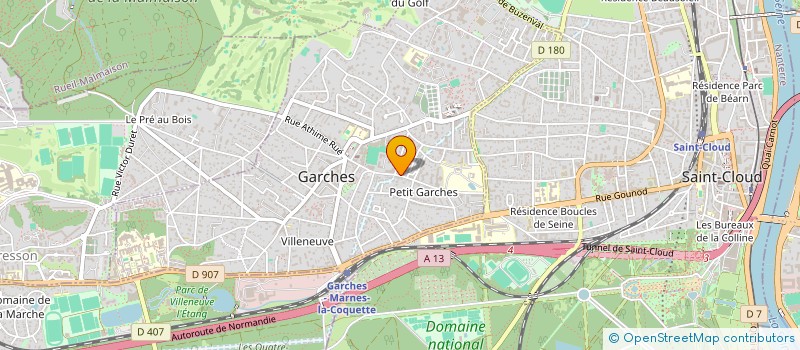 localisation de l'entreprise EPOUX HEUZE à GARCHES