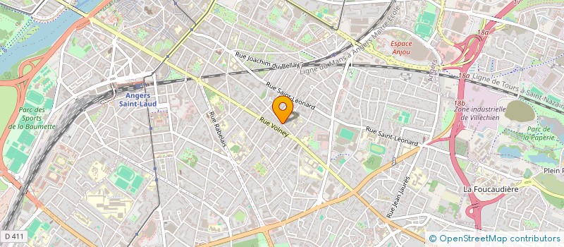 localisation de l'entreprise EPOUX LEBREUX à ANGERS