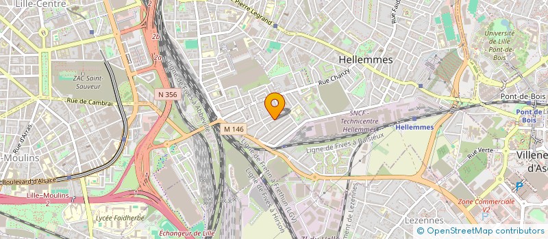 localisation de l'entreprise EPOXI à LILLE