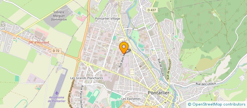 localisation de l'entreprise EPPI JEAN MERMOZ  PONTARLIER