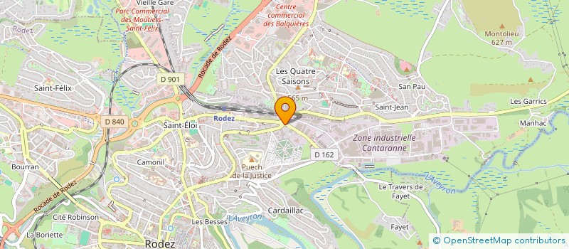 localisation de l'entreprise EPR 57  RODEZ