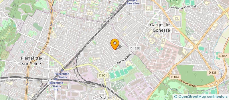 localisation de l'entreprise EPR à STAINS