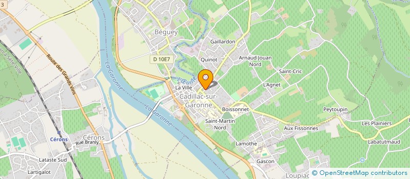 localisation de l'entreprise EPR  CADILLAC-SUR-GARONNE