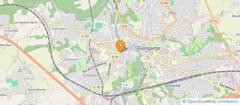 localisation de l'entreprise EPR à GUINGAMP