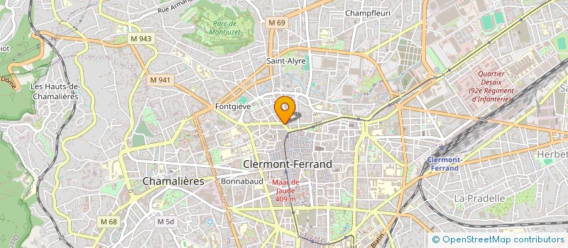 localisation de l'entreprise EPR ELECTRICITE  CLERMONT-FERRAND