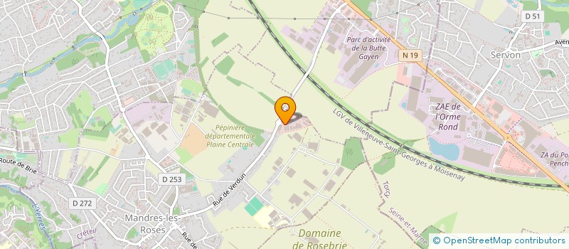 localisation de l'entreprise EPRD à MANDRES-LES-ROSES