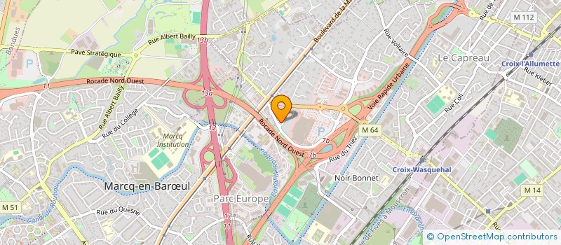 localisation de l'entreprise EPREVILLE CONSEIL à MARCQ EN BAROEUL