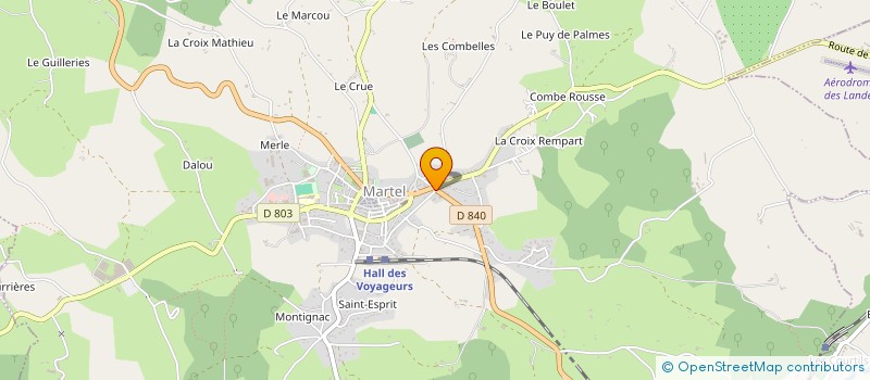 localisation de l'entreprise EPRF à MARTEL