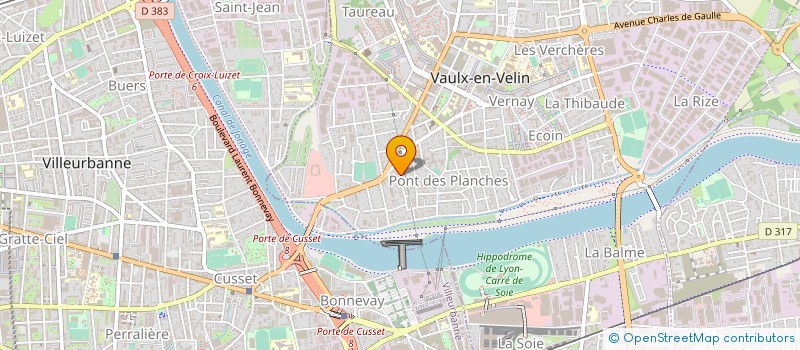 localisation de l'entreprise EPRID à VAULX-EN-VELIN