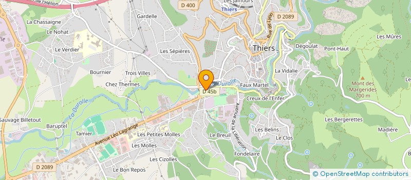 localisation de l'entreprise EPROTECH  THIERS