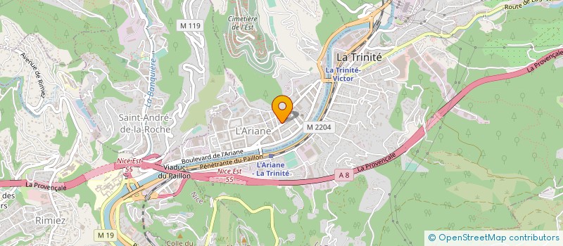 localisation de l'entreprise EPS  NICE