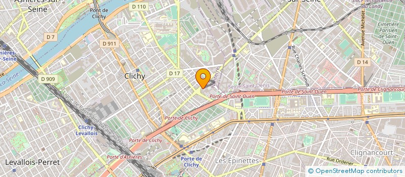 localisation de l'entreprise EPS à CLICHY
