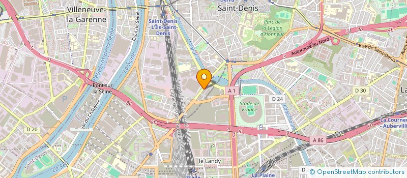localisation de l'entreprise EPS à SAINT-DENIS