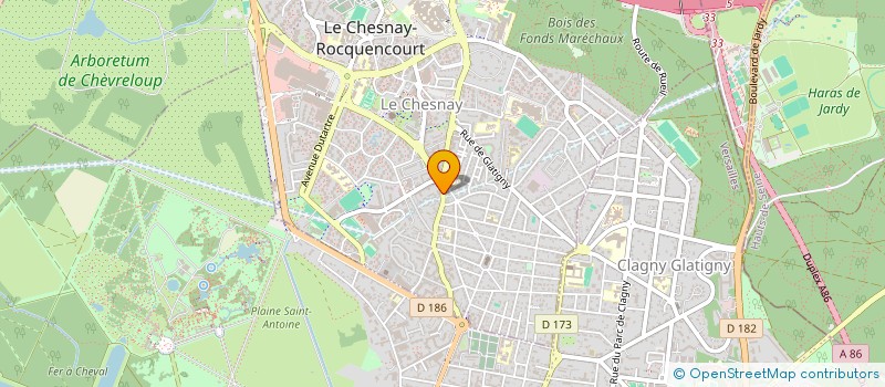 localisation de l'entreprise EPS INNOVATIONS  LE CHESNAY-ROCQUENCOURT