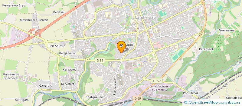 localisation de l'entreprise EPS MOTORS  LANDIVISIAU