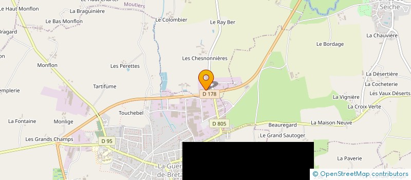 localisation de l'entreprise EPS PADEL à MOUTIERS