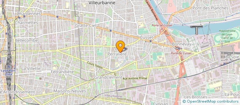 localisation de l'entreprise EPS RHONE-ALPES à VILLEURBANNE