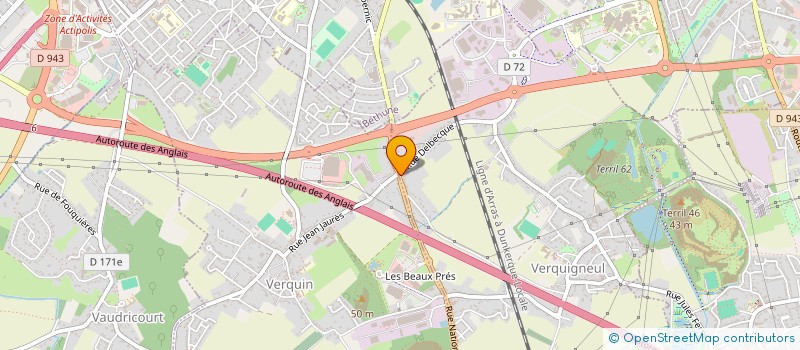 localisation de l'entreprise EPSB  VERQUIGNEUL