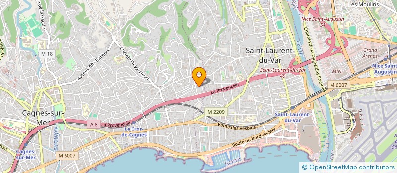 localisation de l'entreprise EPSEED à CAGNES SUR MER