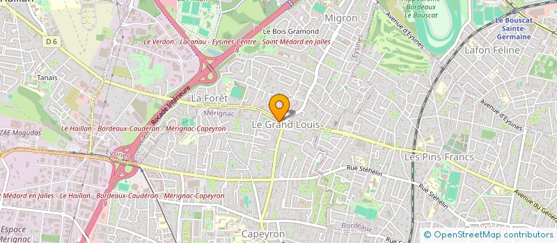 localisation de l'entreprise EPSILAM  MERIGNAC