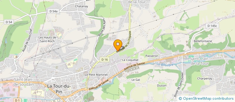 localisation de l'entreprise EPSILEA  LA CHAPELLE-DE-LA-TOUR