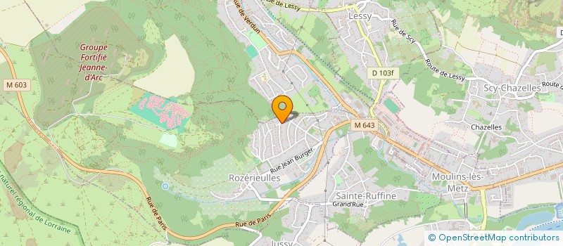 localisation de l'entreprise EPSILOME  ROZERIEULLES