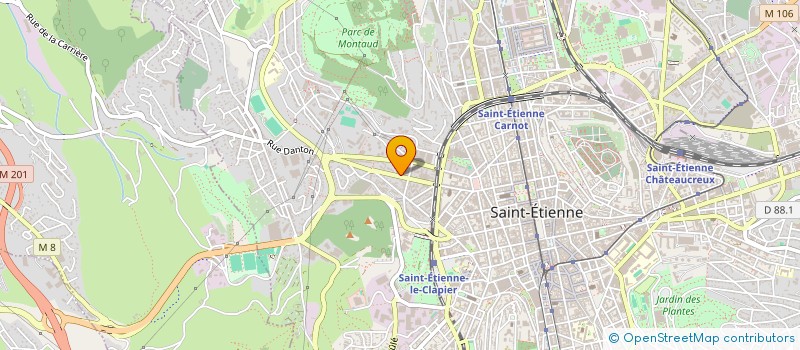 localisation de l'entreprise EPSILON à SAINT-ETIENNE
