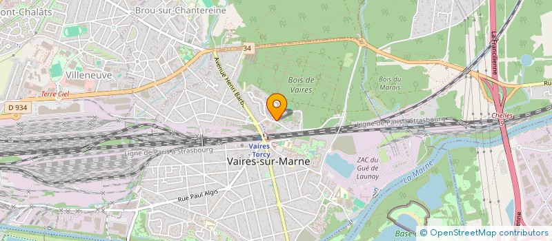 localisation de l'entreprise EPSILON à VAIRES-SUR-MARNE