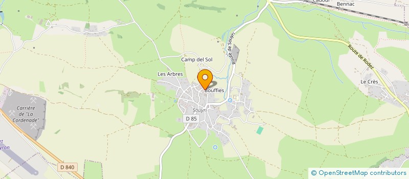 localisation de l'entreprise EPSILON  SALLES-LA-SOURCE