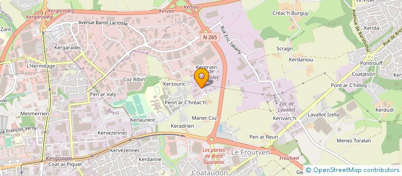 localisation de l'entreprise EPSILON CHIMIE  GUIPAVAS