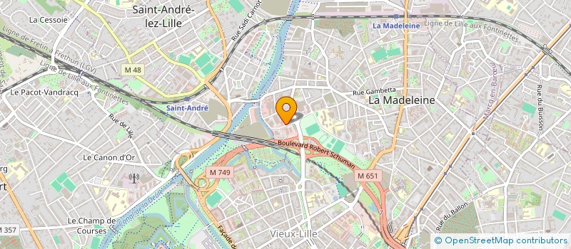 localisation de l'entreprise EPSILON DISTRIBUTION à LA MADELEINE