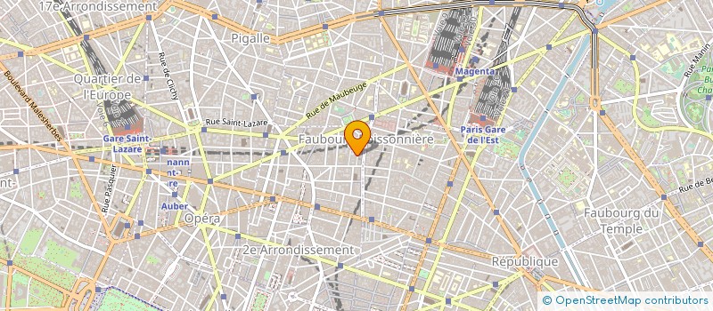 localisation de l'entreprise EPSILON FINANCE à PARIS