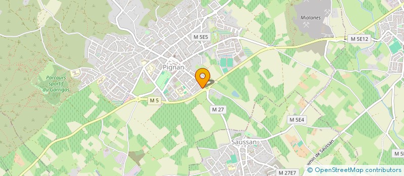 localisation de l'entreprise EPSILON GE à PIGNAN