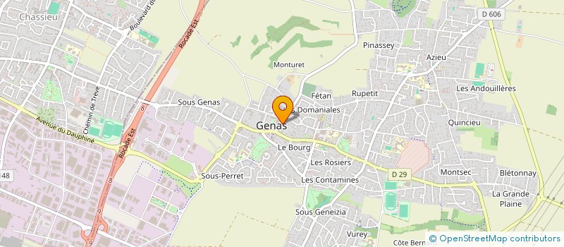 localisation de l'entreprise EPSILON IMMOBILIER à GENAS