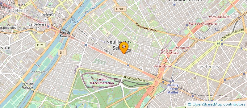 localisation de l'entreprise EPSILON MJD à NEUILLY-SUR-SEINE