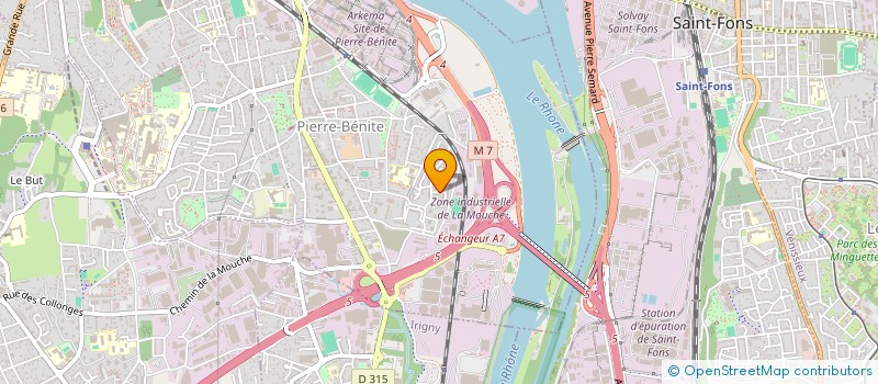 localisation de l'entreprise EPSILON PRODUCTION  OULLINS-PIERRE-BENITE