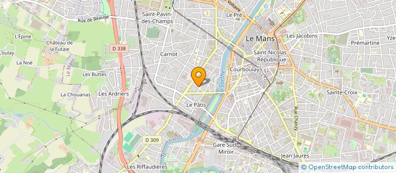 localisation de l'entreprise EPSILONE TECHNOLOGIES à LE MANS