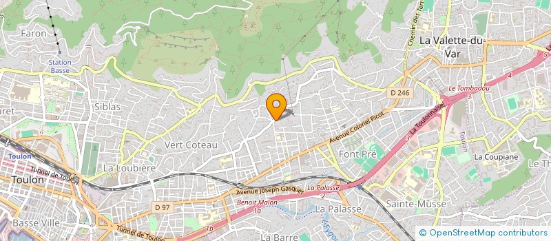 localisation de l'entreprise EPSOMA  TOULON