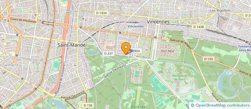 localisation de l'entreprise EPSYLOGUE à VINCENNES