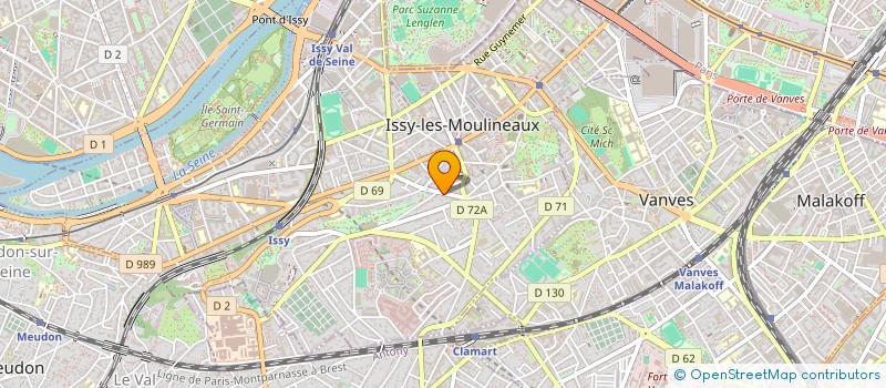 localisation de l'entreprise EPSYLON à ISSY-LES-MOULINEAUX