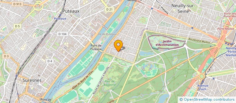 localisation de l'entreprise EPSYLONE à NEUILLY-SUR-SEINE