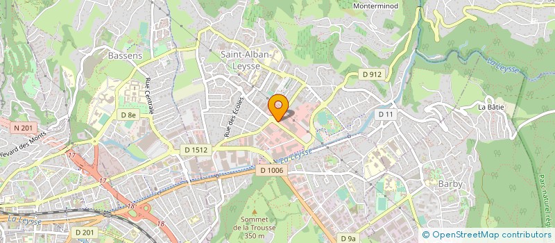 localisation de l'entreprise EPSYS à SAINT-ALBAN-LEYSSE