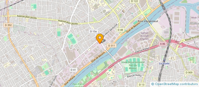 localisation de l'entreprise EPTACOM à ARGENTEUIL