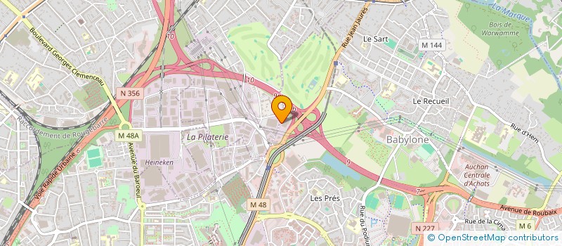 localisation de l'entreprise EPTALIA  VILLENEUVE D ASCQ