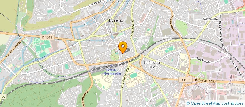 localisation de l'entreprise EPU D'EVREUX  EVREUX