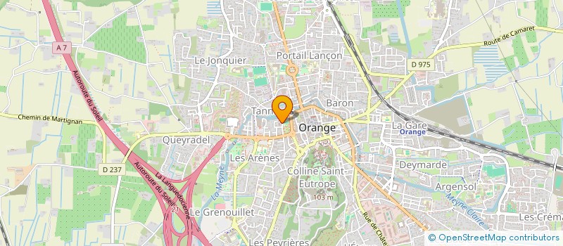 localisation de l'entreprise EPU D ORANGE - CARPENTRAS à ORANGE