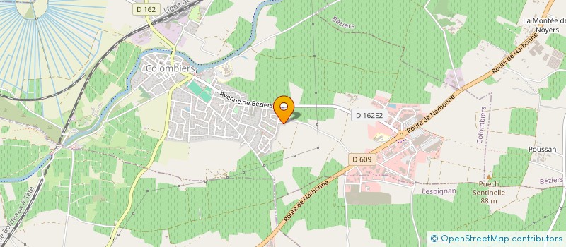 localisation de l'entreprise EPUR ASSAINISSEMENT à COLOMBIERS